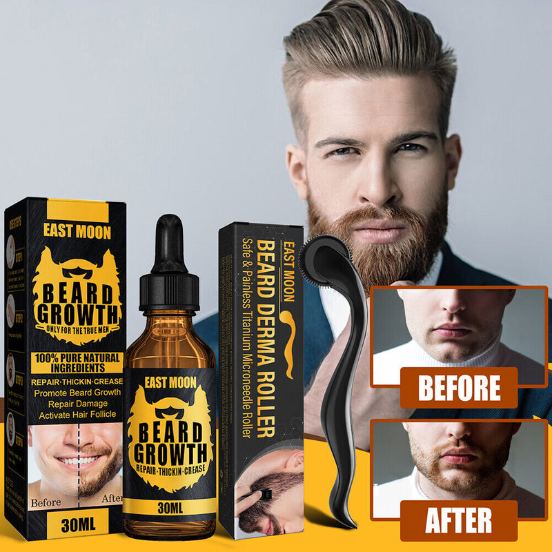 Men Beard Growing Essential Oil Promote Facial Blood Circulation Anti Hair
