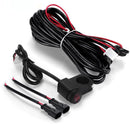 Motorcycle LED Switch Harness LED Work Fog Light Switch Cable Wire Relay Kit
