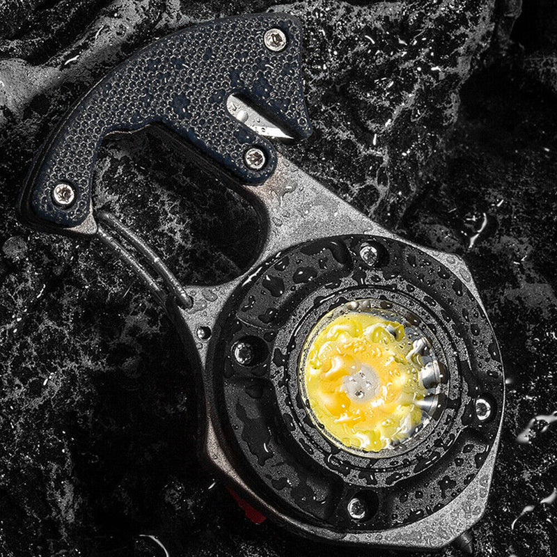 Multi-function COB LED Flashlight Rechargeable Keychain Camping Emergency Lig