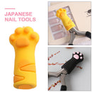 Nipper Cover Cat Claw Protective Sleeve for Nail Cuticle Tweezers (Yellow) Newly