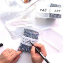 100pcs/lot Glued Stone Sealing Bag Clear Plastic Writable Recloseable Kits 5x7cm
