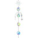 #A Wind Chime Color Crystal Catcher Hanging Ornaments Moon Diamond Prisms Pendan
