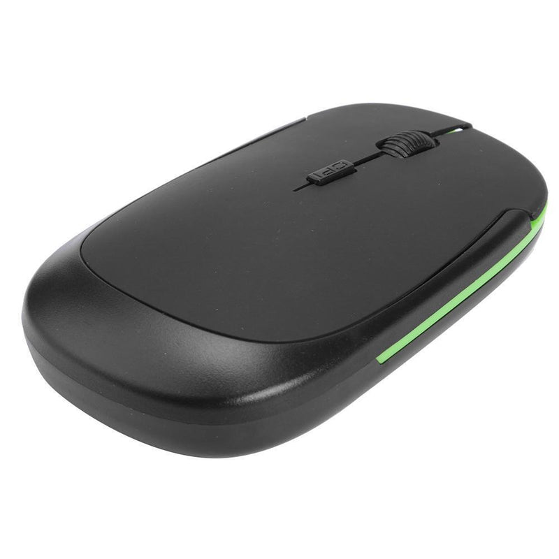 2.4G Wireless Mouse Optical 4 Button 1600DPI Mice w/USB Receiver (Black)