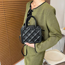 Women PU Leather Solid Color Crossbody Bag Ladies Cute Pure Messenger Handbag