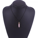 Fashion Pendant Chain Jewelry Chakra Quartz Hexagonal prism Crystal Necklace