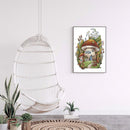 Partial Cross Stitch 14CT Mushroom House Counted Embroidery DIY Cotton Thread