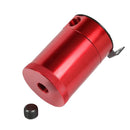 2-Port Aluminum Alloy Oil Catch Can with Breather Filter+Drain Valve (Red) Newly