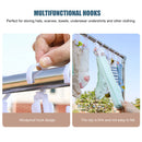 Rotating Hanging Laundry Hook Strong Plastic Hat Hanger (Set of 10 White) Newly