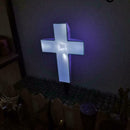 Solar Powered Light Cross by Eternal Light Memorial Garden Grave Light R6V1
