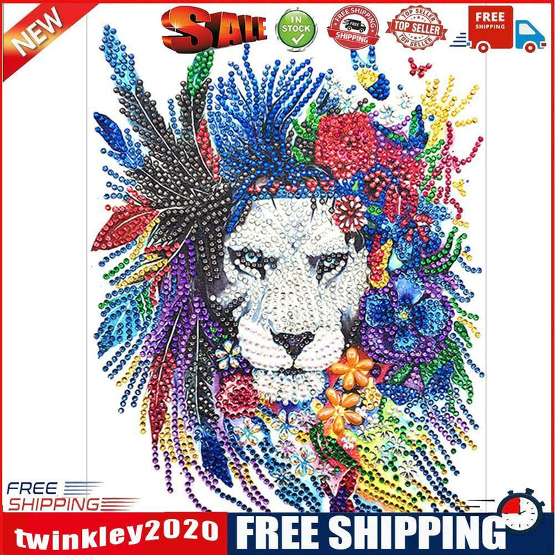 5D DIY Special Shaped Diamond Painting Animals Cross Stitch Kits (EF646)