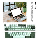PBT Keycap for MX Switch Gaming Mechanical Keyboard Parts (Matcha Russian)