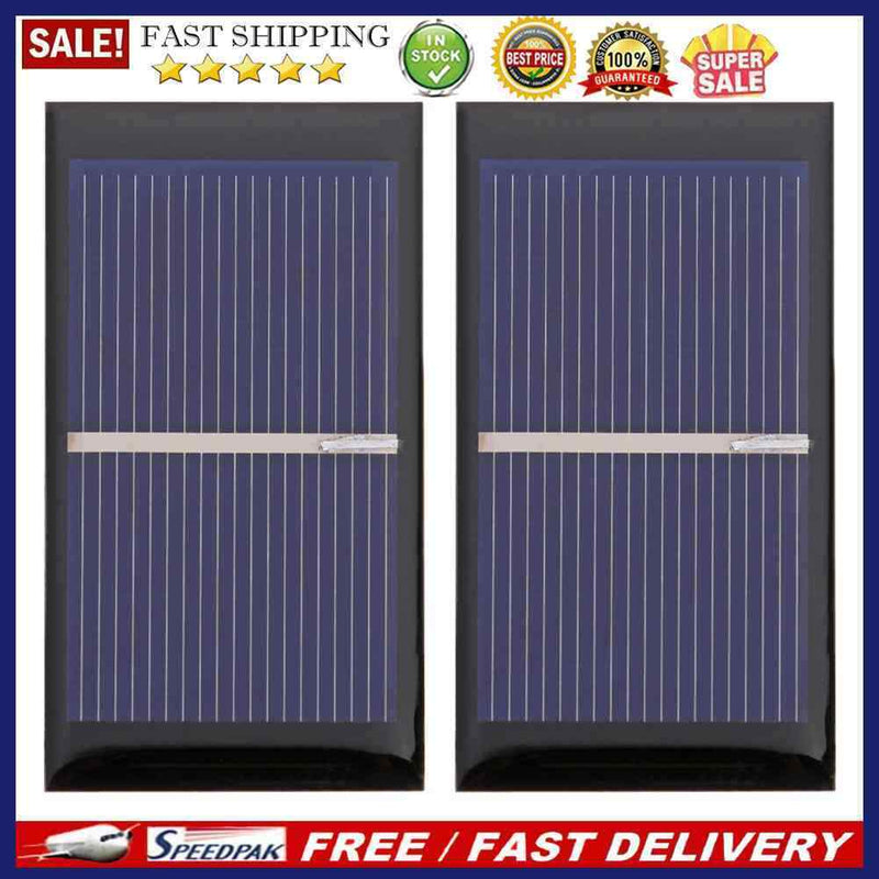 0.5V 0.3W Solar Cell Polycrystalline DIY Solar Panel System Charger Epoxy Plate