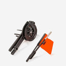 Winter Folded Triangular Black Fishing Rod Ice Fishing Flag Diaoyutai ABS