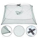 JUNERAIN Portable Folding Place Fishing Net Fish Crab Shrimp Cage Trap (60x