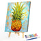 Abstract Pineapple Oil Paint By Numbers Kits DIY Handpainted on Canvas Wall Art