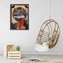 Full Cross Stitch 11CT Halloween Witch Printed Wall Art Crafts Home Decorations