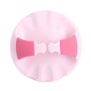 Portable Silicone Shampoo Brush Round Soft Scalp Massage Brush (Pink) Newly