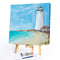 20X20cm Frameless Oil Paint By Numbers Lighthouse Paint Canvas Picture Crafts