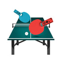 1 Pair Table Tennis Racket Gaming Controller Hand Grips for Switch OLED