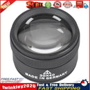30x40 HD Magnifying Glass Optical Lens Jewelry Appraisal Magnifier (Black) Newly