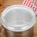 Tea Tin/Storage Jar, Round, Stainless Steel, Sealed, with Buckle 6