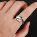 Coiled Bone Jewelry Accessories Open Rings Punk Style Hip Hop Centipede Ring