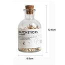 Candle Match Bottle Transparent Glass Storage Bottle Diffuse Empty Bottle