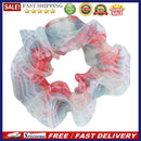 Organza Scrunchies Headwear Girls Women Colorful Plaid Ponytail Ties Hair Ropes