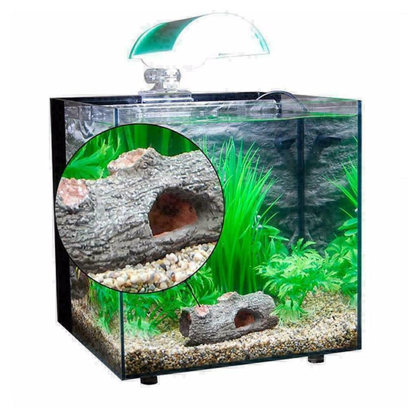 Aquarium Hide Fish Cave Ornament Hide Hollow Tree Hiding P4Z0 Decoration I6N0