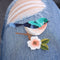 Women Craft Motif Beautiful Applique Patch Sew/Iron on Birds Sewing Embroidered