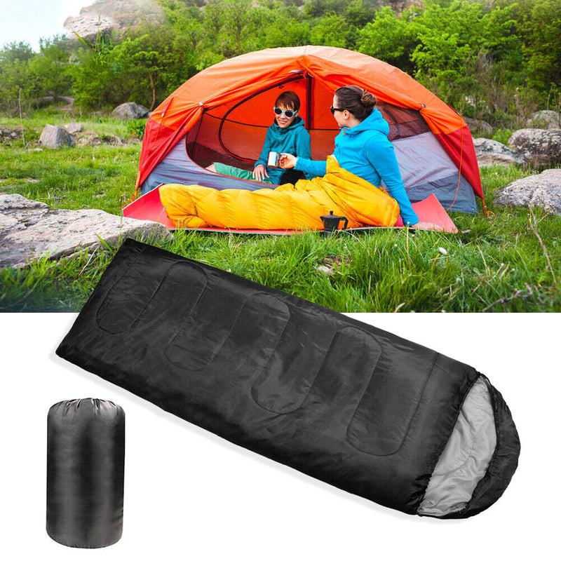 #A Ultralight Camping Envelope Sleeping Bag with Hood for Traveling Hiking Suppl