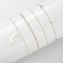 Jewelry Summer Beach Alloy Chain Moon Anklets Barefoot Anklet Foot Bracelet