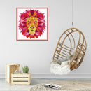 Printed Canvas Cross Stitch 14CT Embroidery Needlework Sets (DA420 Lion)