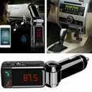 LCD Car Kit Bluetooth FM Transmitter MP3 Player 3.5mm Handsfree B2S7 USB G7Z1