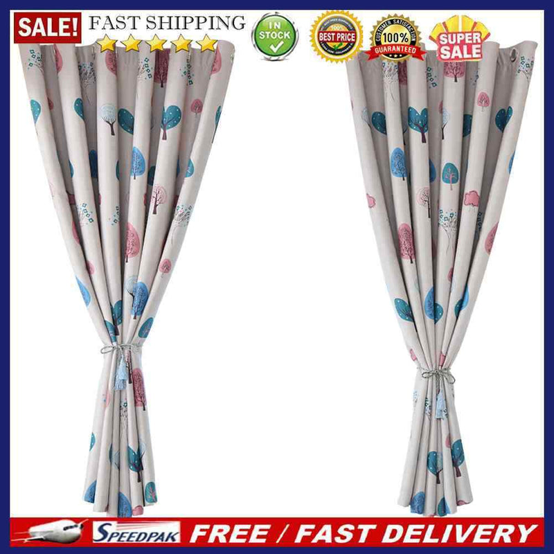 Window Curtain Drape Textile Printing Scarfs Valances for Bedroom Balcony