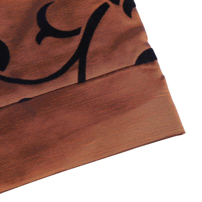 Chameleon Flocking Tablecloth Home Runners Dinner Table Flag Cover(Coffee)