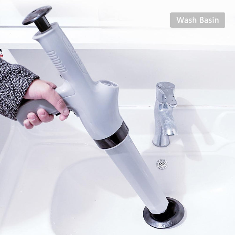 Bathroom Toilet Air Drain Blaster Plunger High Pressure Sink Dredge Cleaner