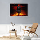Hand Painted on Canvas DIY Pirate Ship Oil Paint By Numbers Drawing Ornament Kit