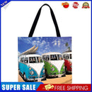 Buses Printed Shoulder Shopping Bag Casual Large Tote Handbag (40*40cm)