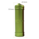Aluminum Alloy Waterproof Case First-Aid Medicine Bottle with Key Ring