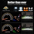 7x6 Square LED Headlight w/ DRL Turn Signal for GMC Savana 1500 2500 3500 Safari