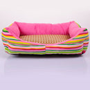 Pet Dog Cat  Summer Cooling Bed Straw Bamboo Cozy Sleeping Pad Mat(L)