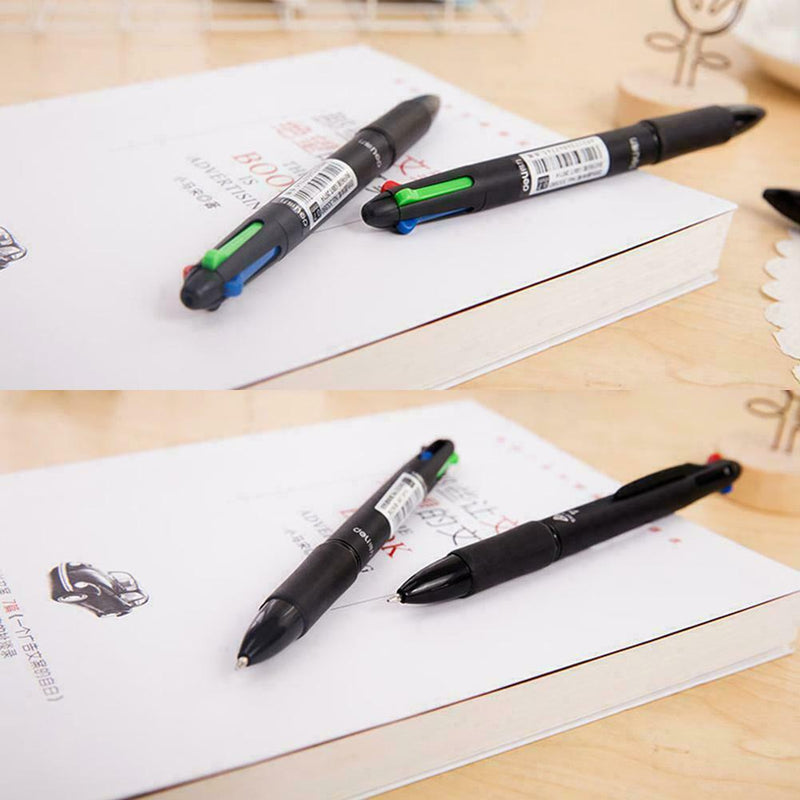 4Colors in 1 Ballpoint Pen Writing Student Mark Pens School Stationery X4L2