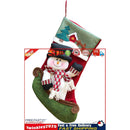 Christmas Stockings Gifts Bag Big Plush Socks Bags Xmas Socks (Snowman) Newly