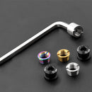 Steel Nut Wrench Straight Groove Plate Nails Screw Install Tool Spanner for Bike