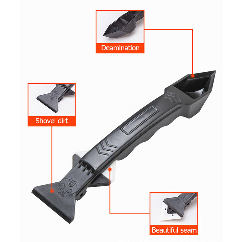 6pcs Folding Squeegee Decoration Caulking Scraper with Replacement Head (A)