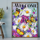 Butterfly Flowers Diamond Painting Full Round Rhinestone Wall