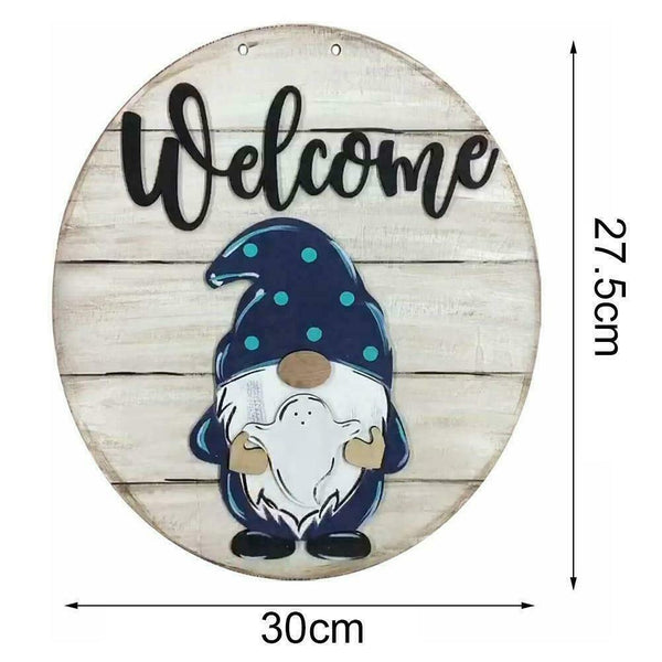 Gnome Door Hanger Welcome Door Hanging Plate Decoration Ornament SALE HOT U1V2