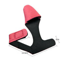 Fishing Pole Sleeve Cover Protector Cap + Fishing Rod Belt Strap (2 Set Red
