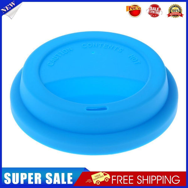 Silicone Cup Lid Reusable Anti-dust Leakproof Insulation Cup Cover (Blue)